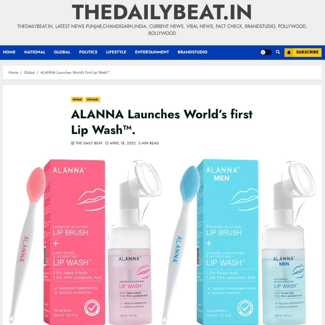 ALANNA Launches World’s first Lip Wash®. - The Daily Beat