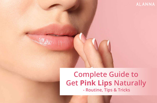 a women applying balm to get pink lips