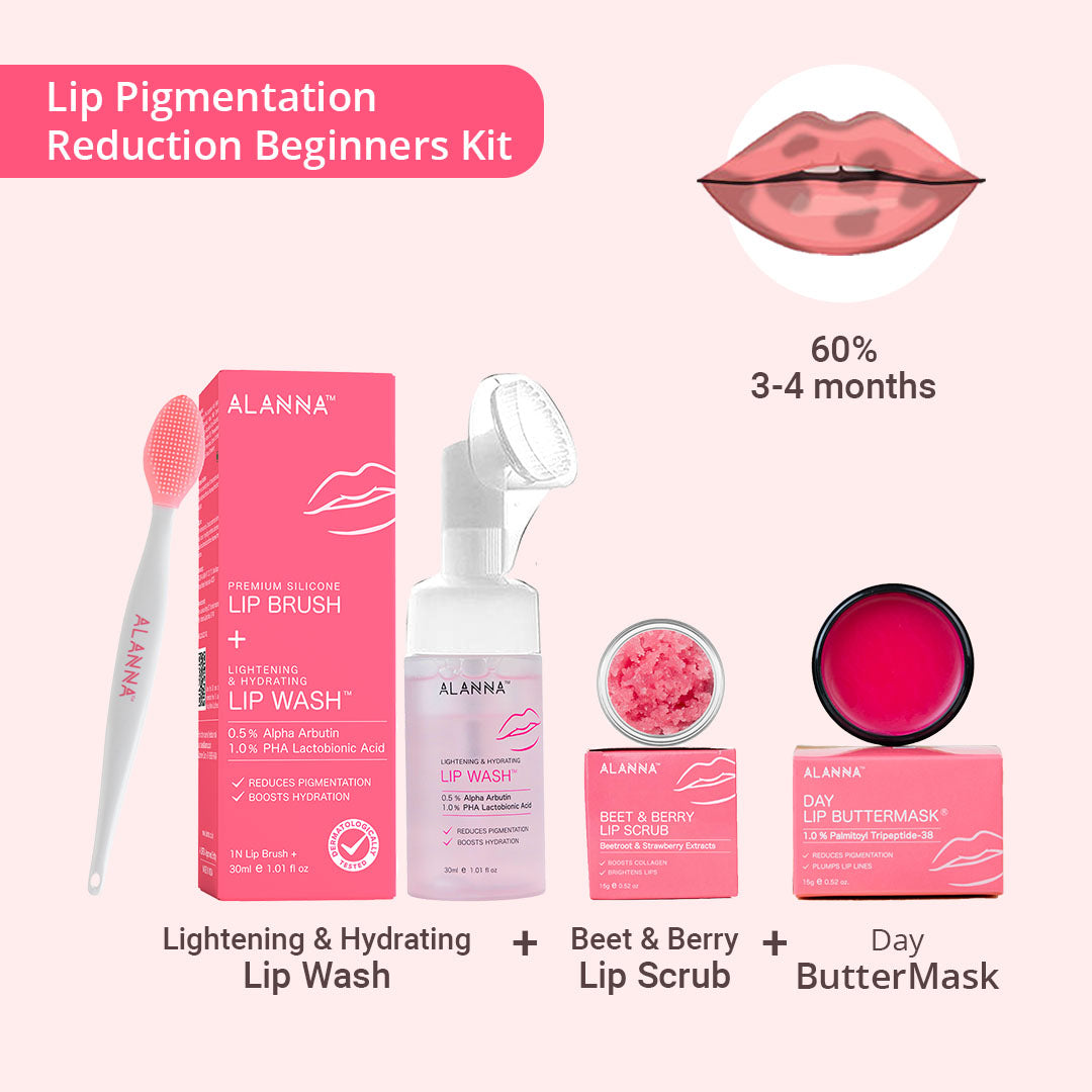 Lip Pigmentation Reduction Beginners Routine Kit (Women)