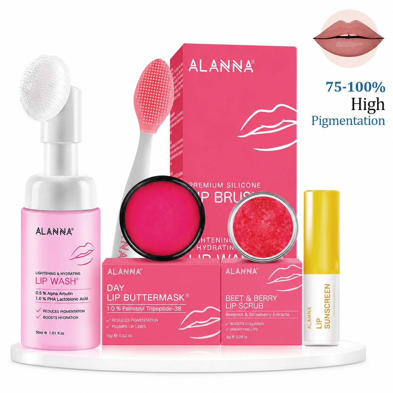 Lip Pigmentation Treatment Kit | 4-Step | Women