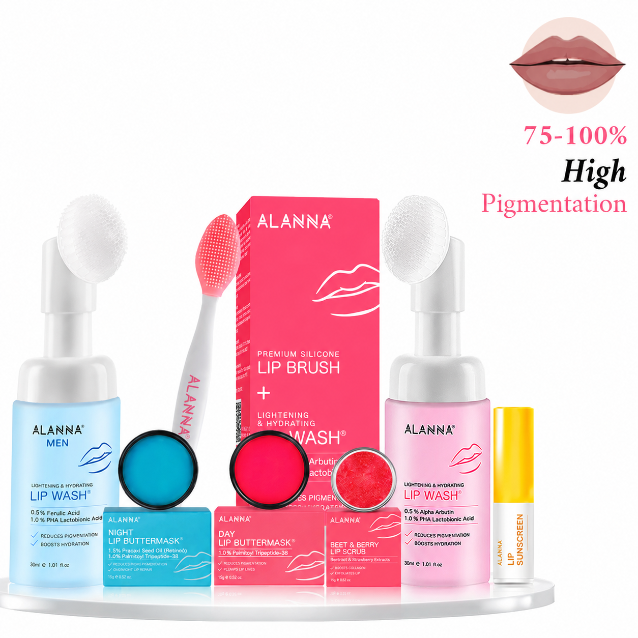 Lip Pigmentation Treatment Couple's Kit | 4-Step | Women & Men