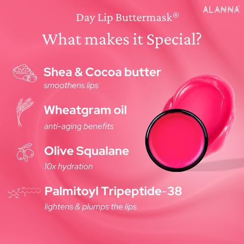 Day Lip ButterMask® | 1% Tripeptides | 5% Olive Squalane | Vitamin E