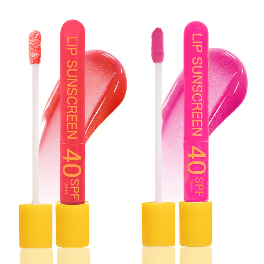 Lip Gloss with SPF | Coral Pink & Strawberry Glaze