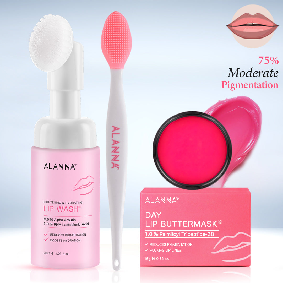 Lip Brightening Kit | Women | 2-Step | LipWash® + Day Lip ButterMask®