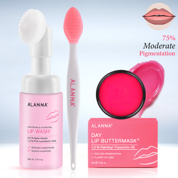 Lightening Lip Pro Kit | Women | 2-Step | LipWash® + Day ButterMask®