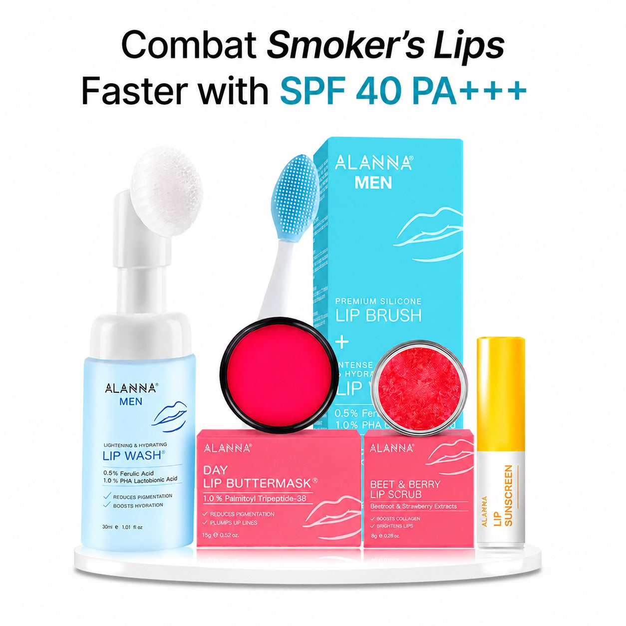 Smoker's Lip Treatment Kit | 4-Step | Men