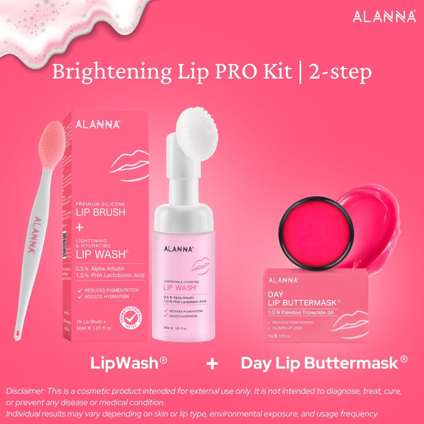 Lightening Lip Pro Kit | Women | 2-Step | LipWash® + Day ButterMask®