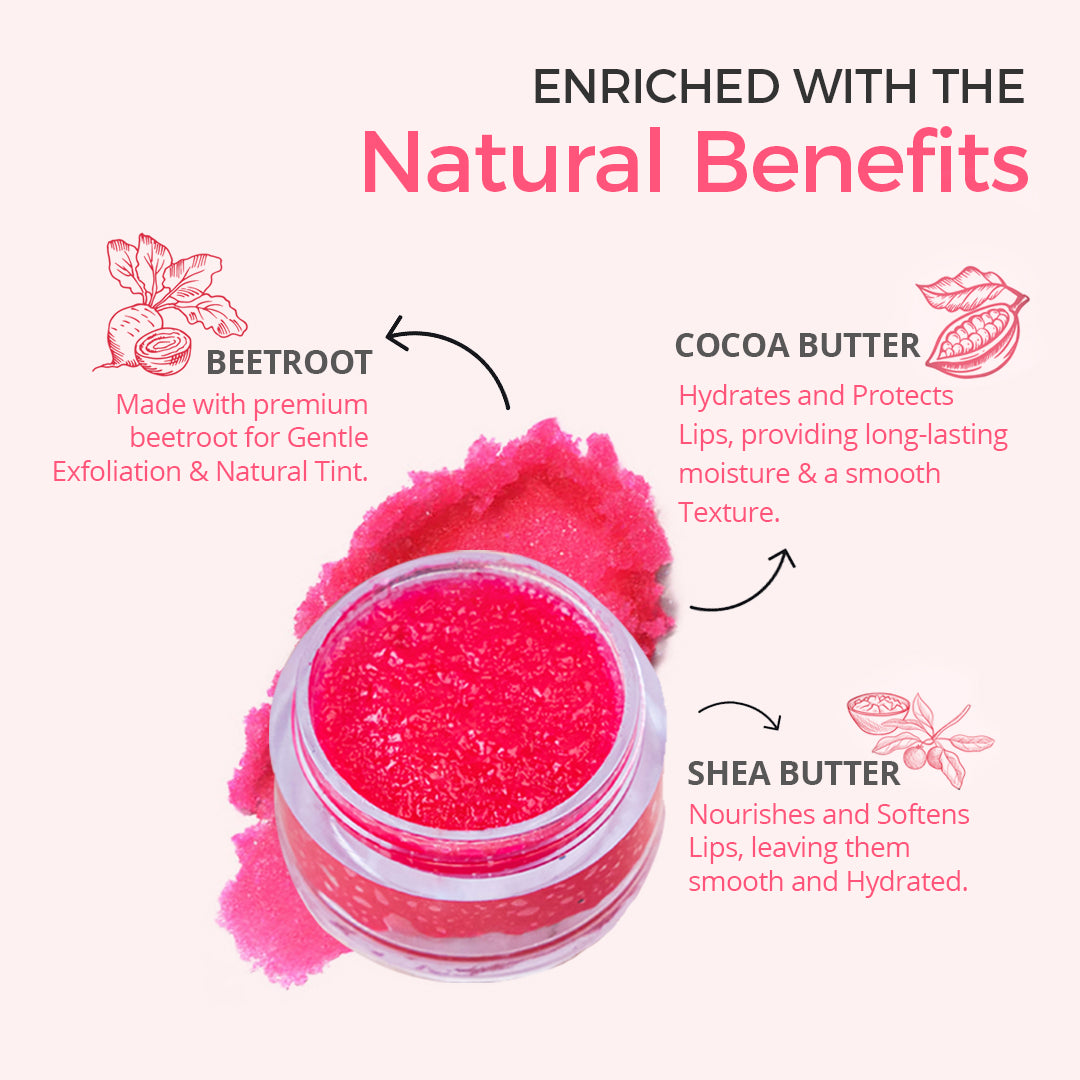 Ingredients in Beet & Berry Lip Scrub