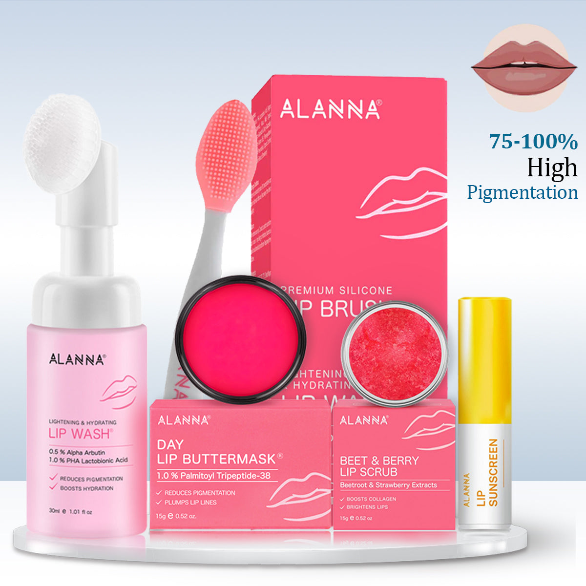 Lip Pigmentation Treatment Kit | 4-Step | Women