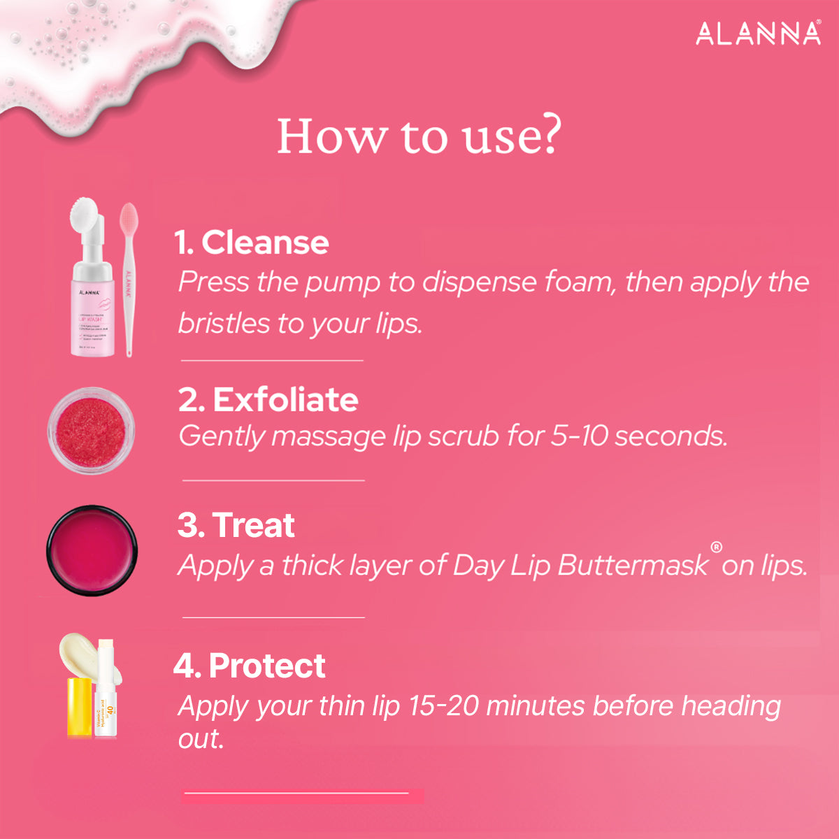 Lip Pigmentation Treatment Kit | 4-Step | Women