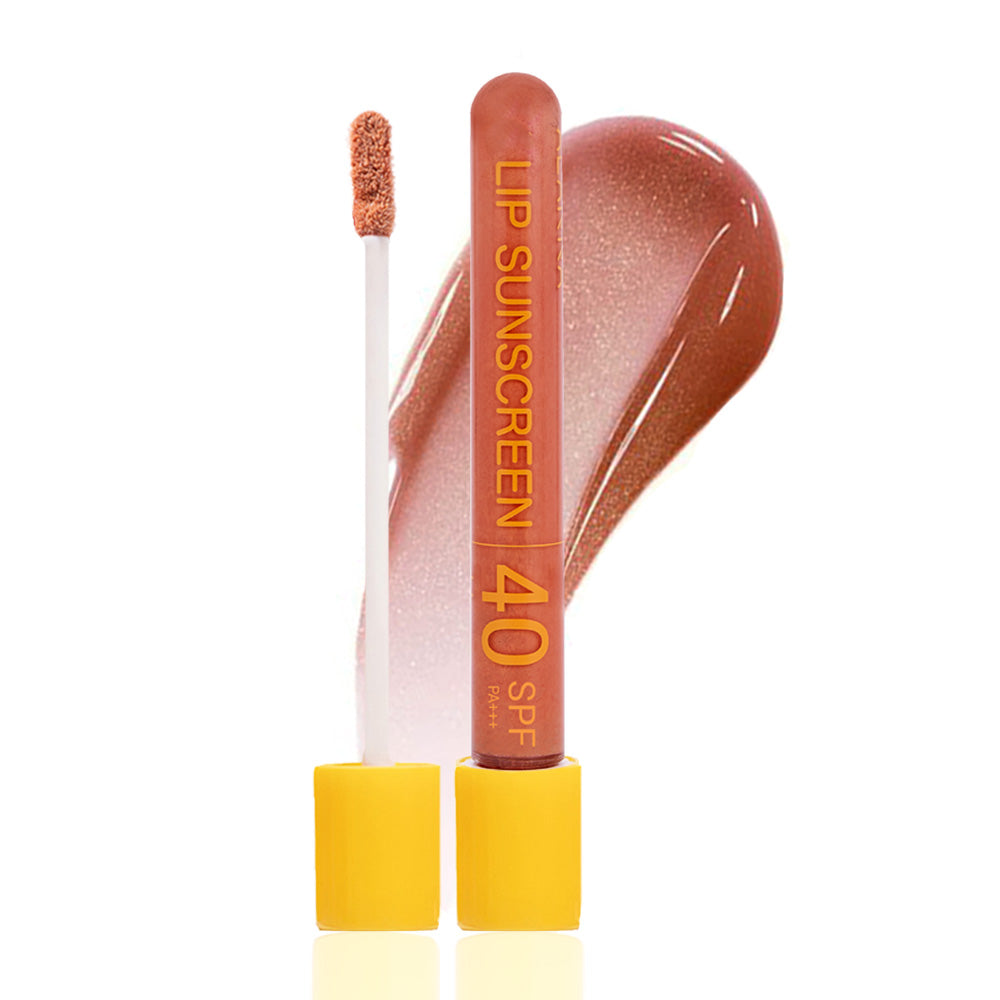 An image of lip gloss with spf caramel delight