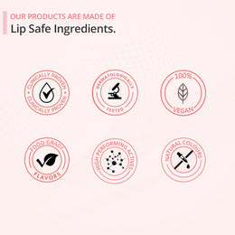 An image displaying features of  ALANNA's lip care products